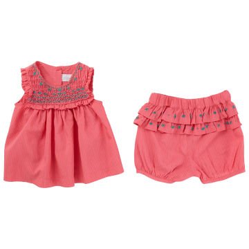 Kız Bebek Tunik + Şort Set