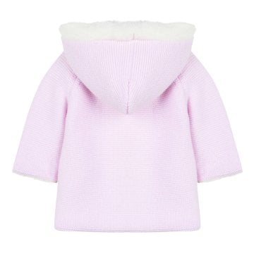 Kız Bebek Muflonlu Kapüşonlu Manto