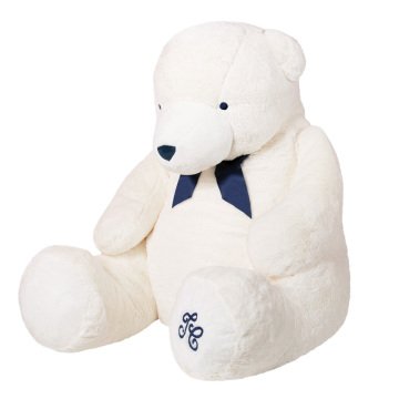 Fularlı Beyaz Ayı - Peluş Oyuncak 110 cm