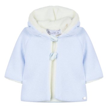 Erkek Bebek Kapüşonlu Muflonlu Manto