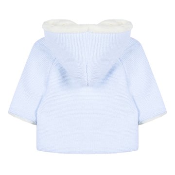 Erkek Bebek Kapüşonlu Muflonlu Manto