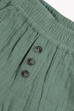 Erkek Çocuk Haki Coton Şort