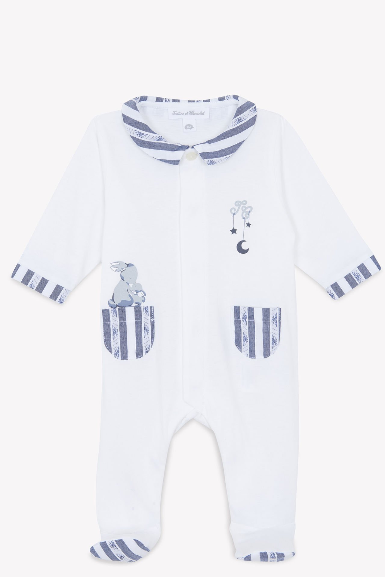 Erkek Bebek Garda Yakalı İnce Tulum