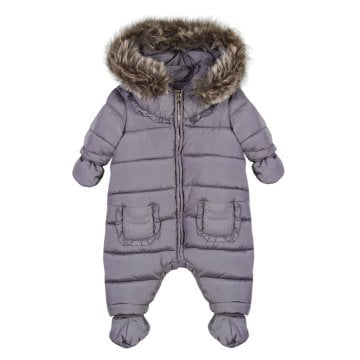 Kız Bebek Cepli Tulum Mont Astronot