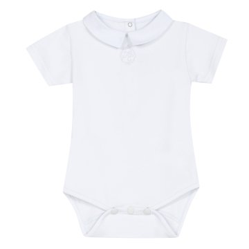 Erkek Bebek Keten Yakalı Body