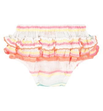 Kız Bebek Çizgili Bluz ve Külot Set