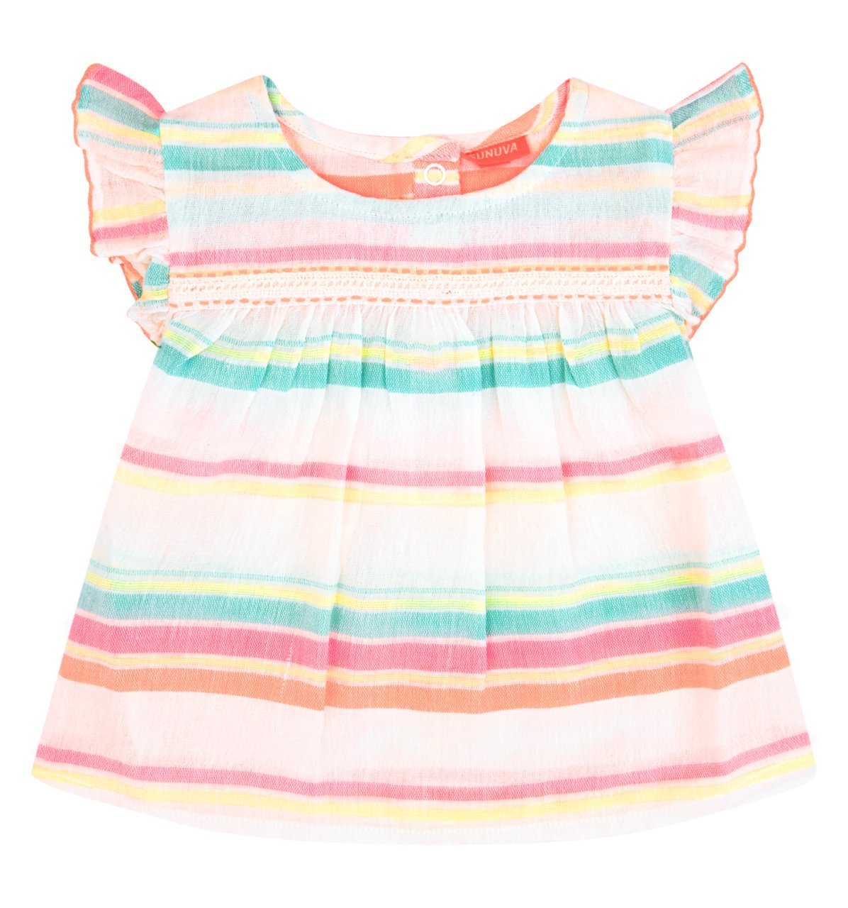 Kız Bebek Çizgili Bluz ve Külot Set