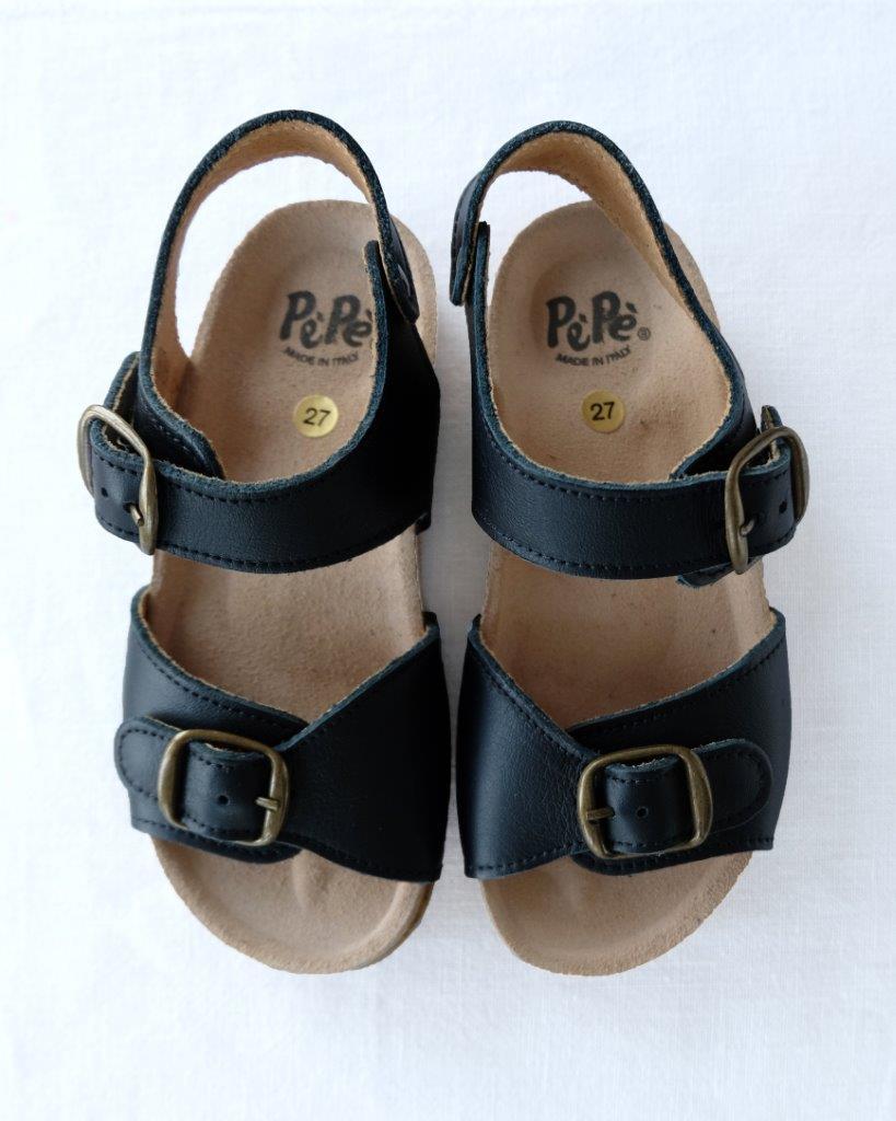 Unisex Çocuk Deri Sandalet