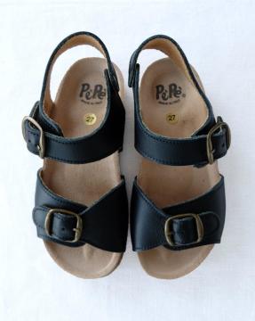 Unisex Çocuk Deri Sandalet