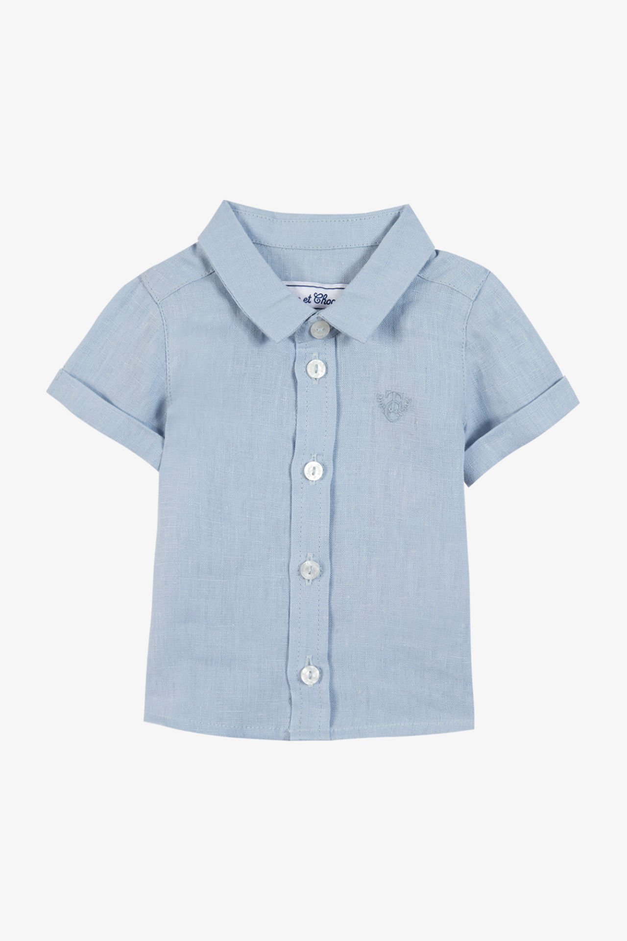 Erkek Bebek Ceremonie Keten Gömlek