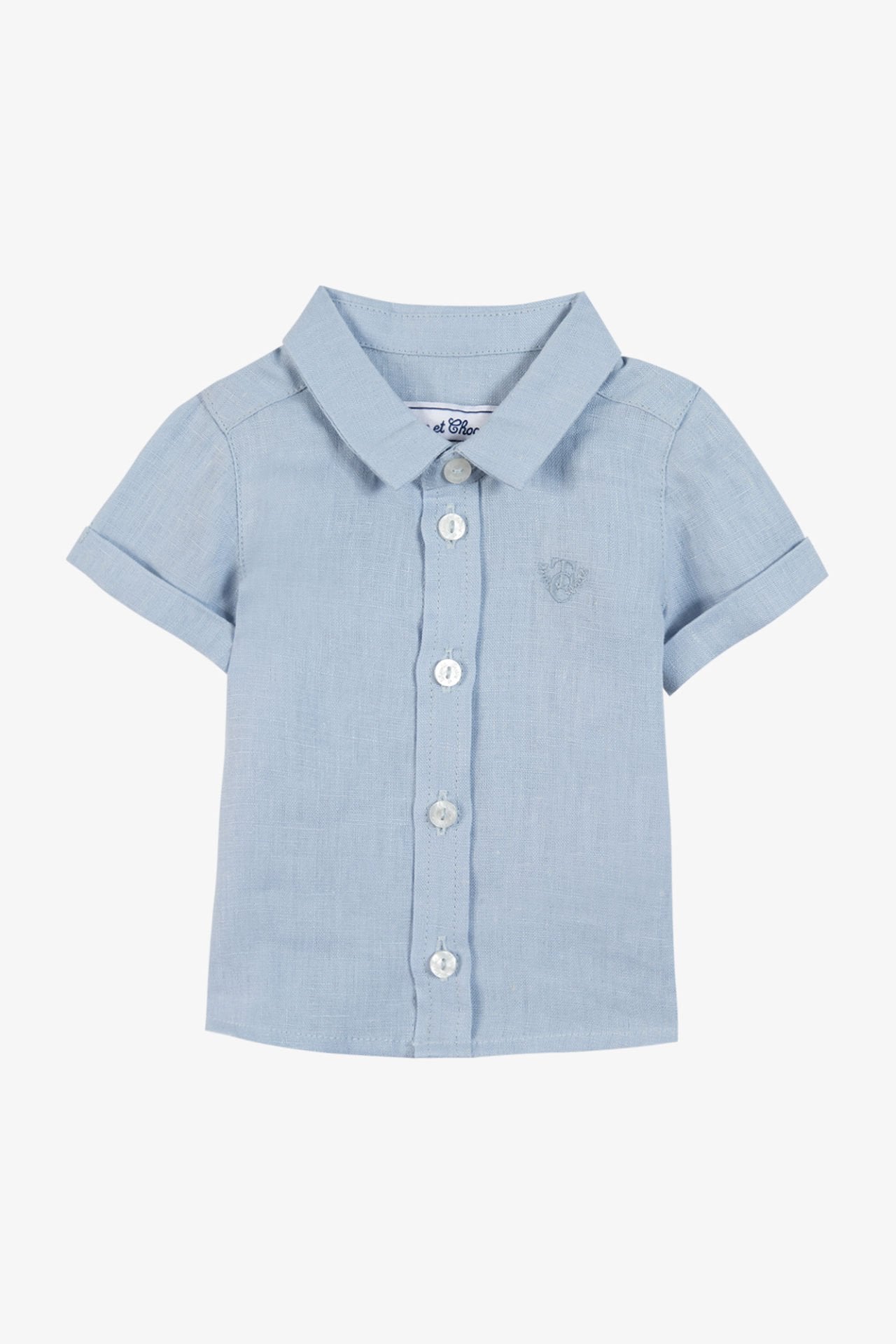 Erkek Bebek Ceremonie Keten Gömlek