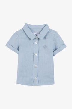 Erkek Bebek Ceremonie Keten Gömlek