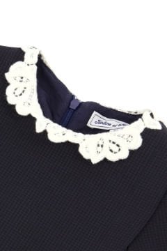 Kız Çocuk Dantel Yakalı Elbise