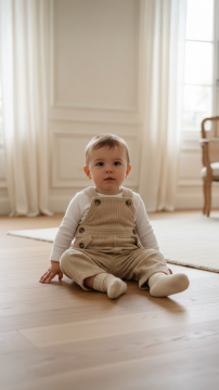 Erkek Bebek Kadife Salopet