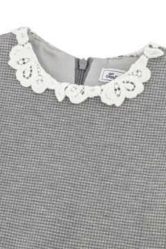 Kız Çocuk Dantel Yakalı Elbise