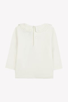 Kız Çocuk Dantel Yakalı Bluz