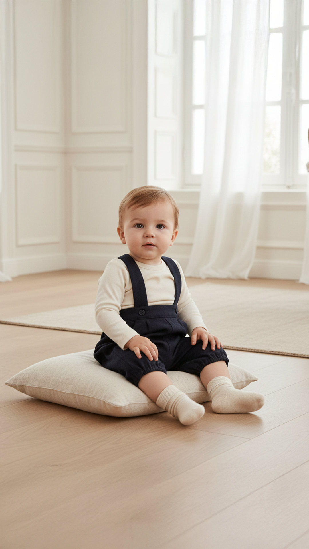 Erkek Bebek Askılı Pantolon