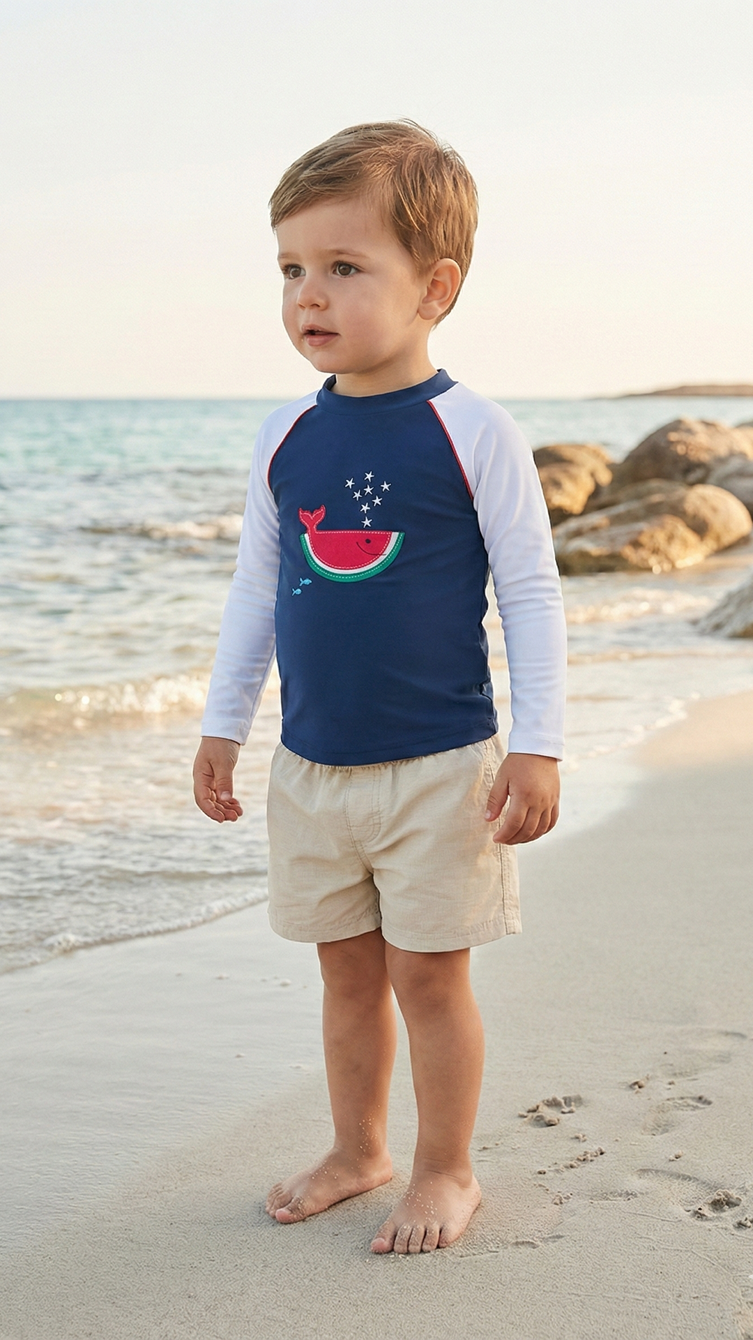 Erkek Bebek UV Korumalı T-Shirt Watermelon