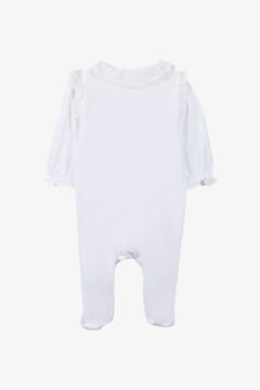 Kız Bebek Dantel Yakalı İnce Tulum