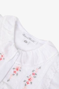 Kız Bebek Dantel Yakalı İnce Tulum