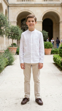 Erkek Çocuk Ceremonie Keten Gömlek