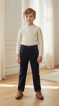 Erkek Çocuk Fitilli Kadife Pantalon