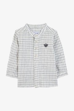 Erkek Bebek Hakim Yaka Kareli Gömlek