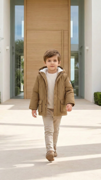 Erkek Çocuk Çift  Taraflı Parka