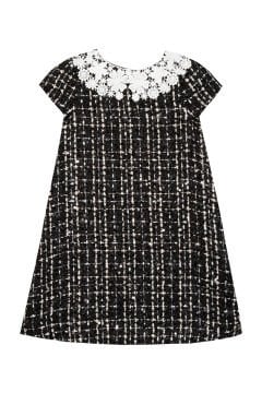 Kız Çocuk Dantel Yakalı Şık Elbise