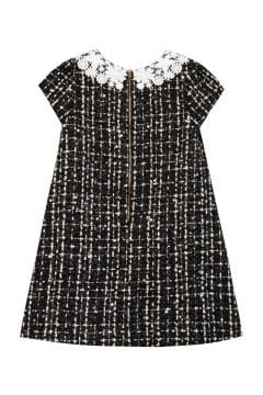 Kız Çocuk Dantel Yakalı Şık Elbise