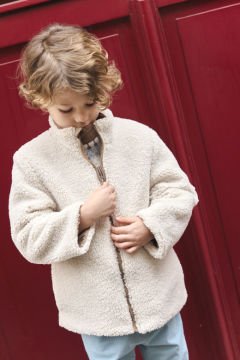 Erkek Çocuk Çift Taraflı Parka - reversible -