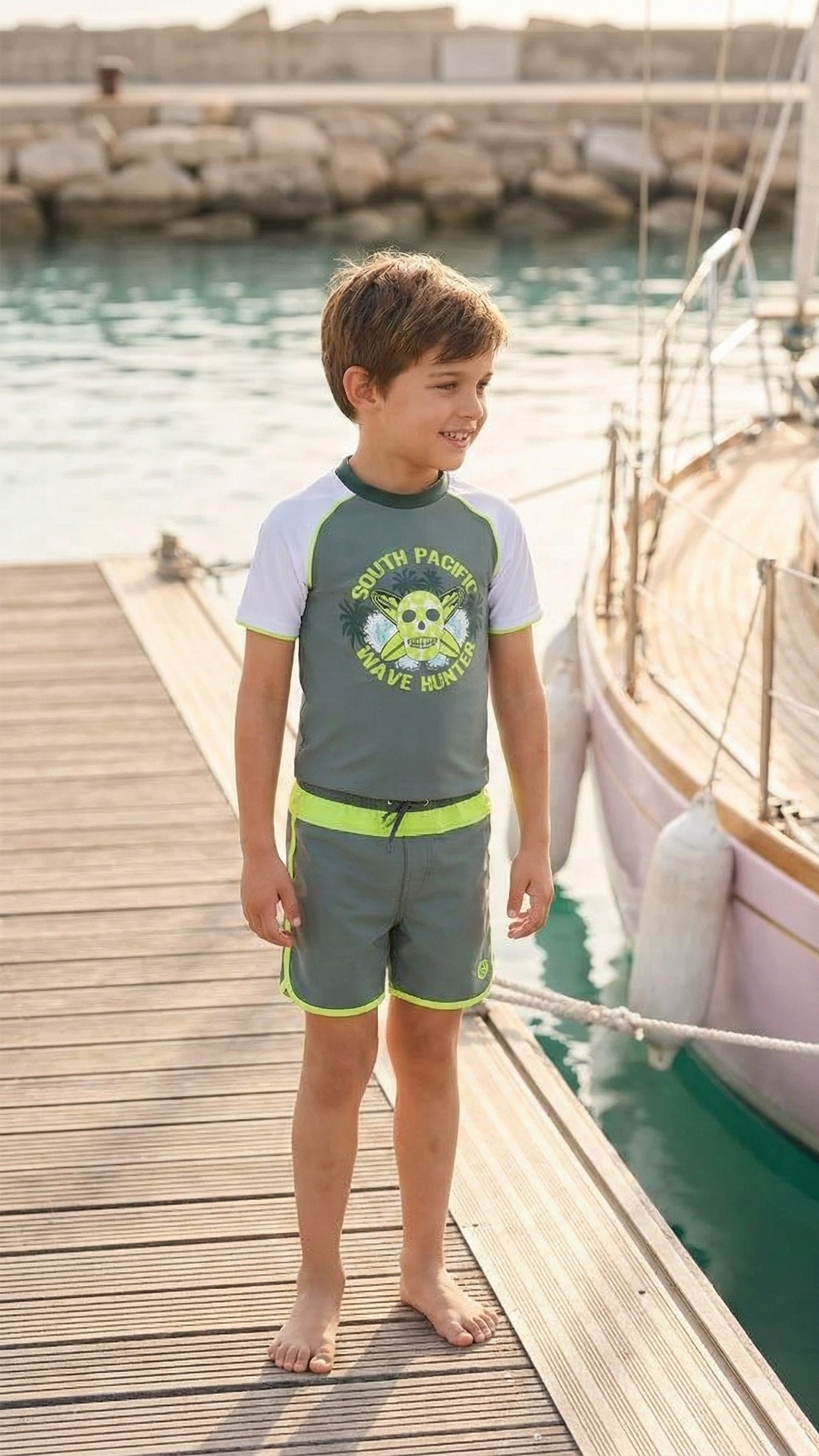 Erkek Çocuk UV Korumalı T-Shirt