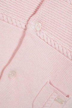 Kız Bebek Muflonlu Triko Astronot Pembe