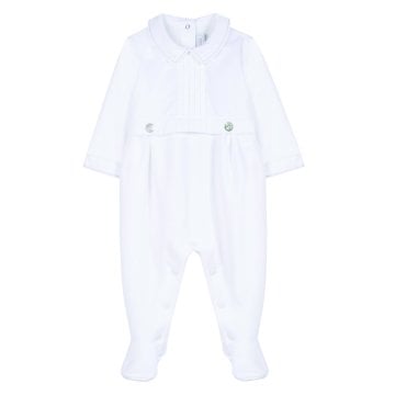 Erkek Bebek Polo Yaka Kadife Tulum