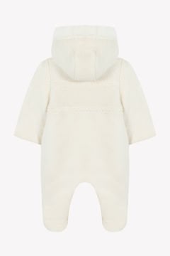 Bebek Muflonlu Triko Astronot Ekru