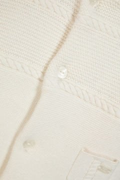 Bebek Muflonlu Triko Astronot Ekru