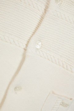 Bebek Muflonlu Triko Astronot Ekru