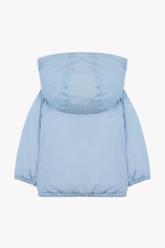 Erkek Çocuk Kapüşonlu İnce Mont Mavi