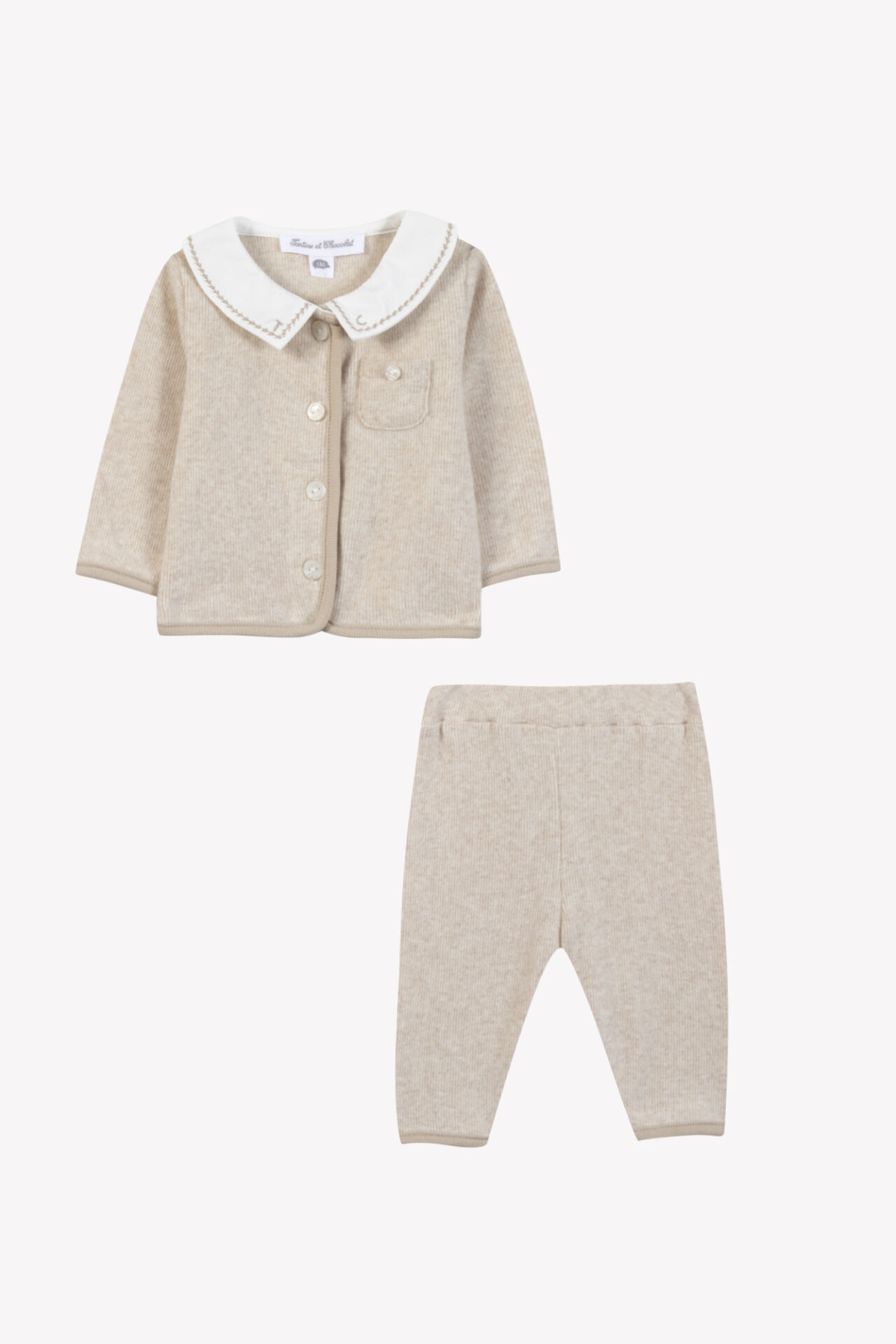 Bebek Hırka + Pantalon Set