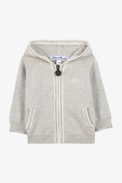 Erkek Çocuk Kapüşonlu Triko Hırka