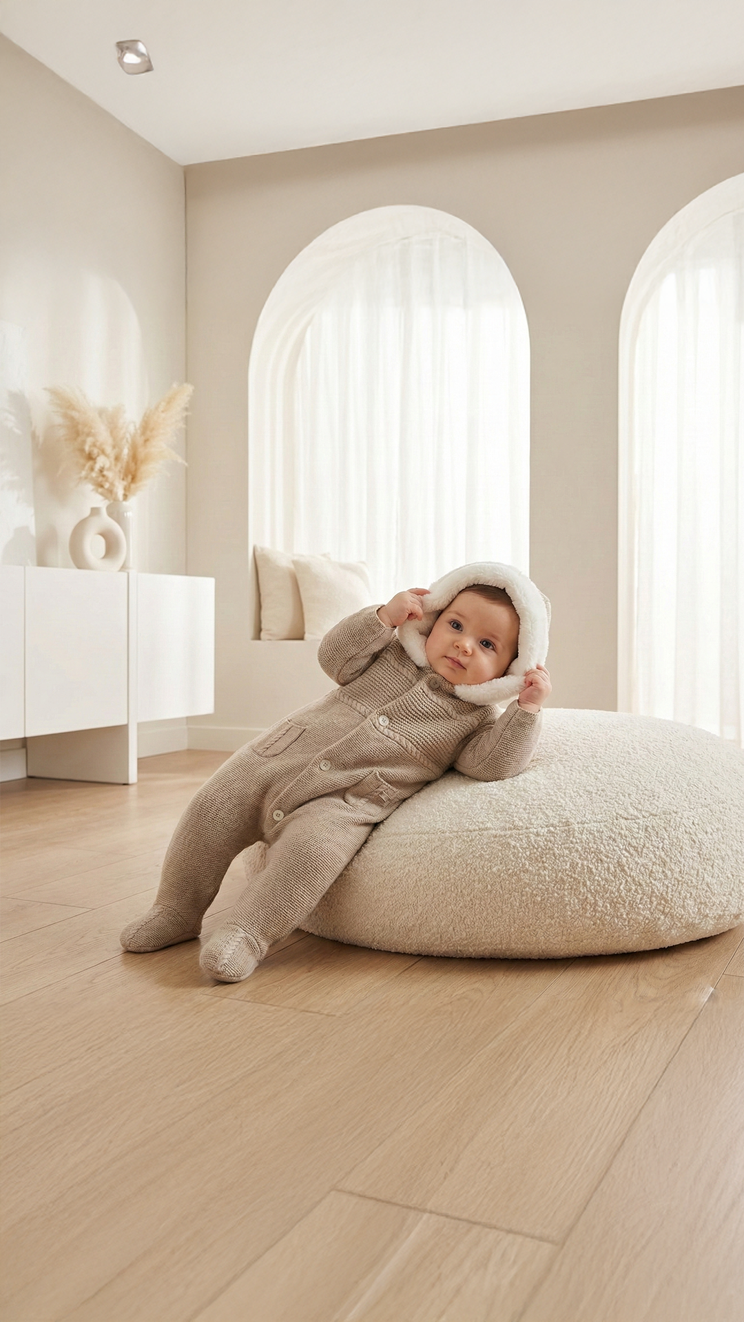 Bebek Muflonlu Triko Astronot