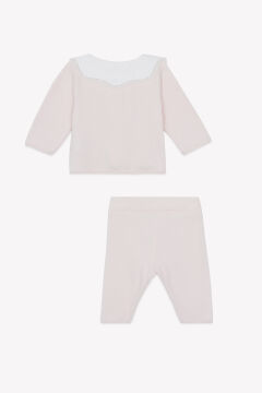 Kız Bebek Hırka + Pantalon Set