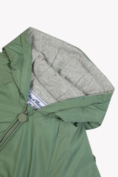 Erkek Çocuk Kapüşonlu İnce Mont Haki