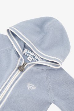 Erkek Çocuk Kapüşonlu Triko Hırka