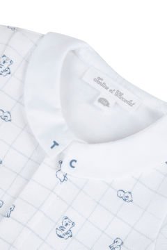 Erkek Bebek Panda Baskılı Body