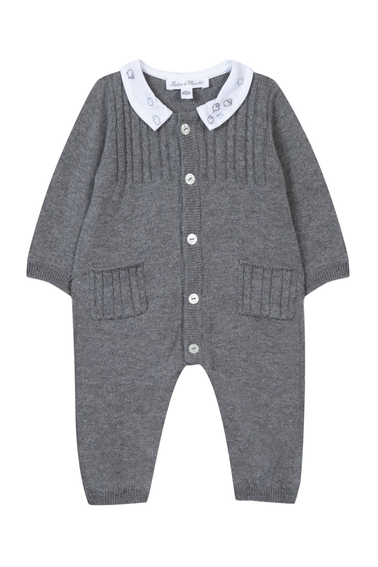 Bebek Body Yakalı Triko Tulum