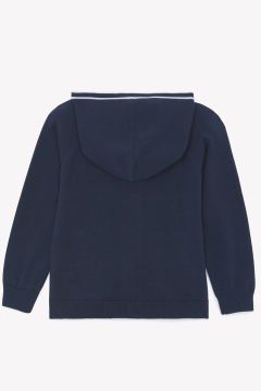 Erkek Çocuk Kapüşonlu Triko Hırka