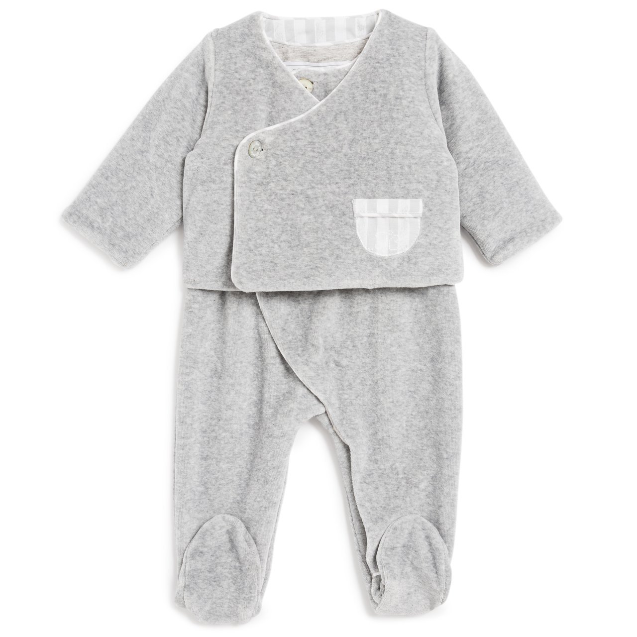 Erkek Bebek Kadife Tulum+Ceket