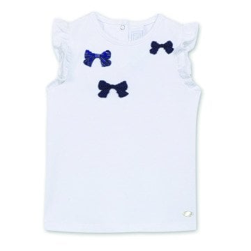 Kız Bebek Fiyonklu T-Shirt