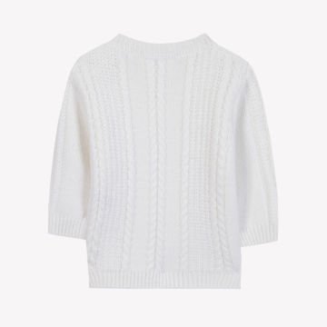 Erkek Çocuk Saç Örgü Desenli Kazak